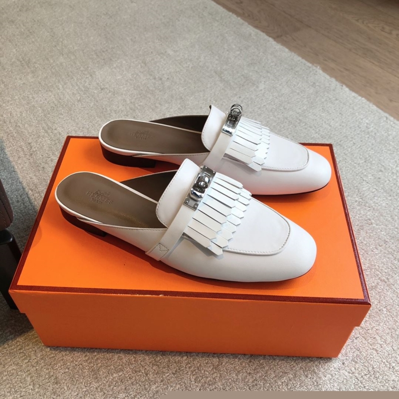 H**mes leather shoes